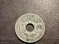 1924 10 centimes Franta