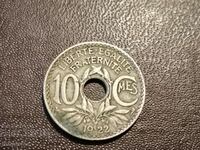 1922 10 centimes Franta