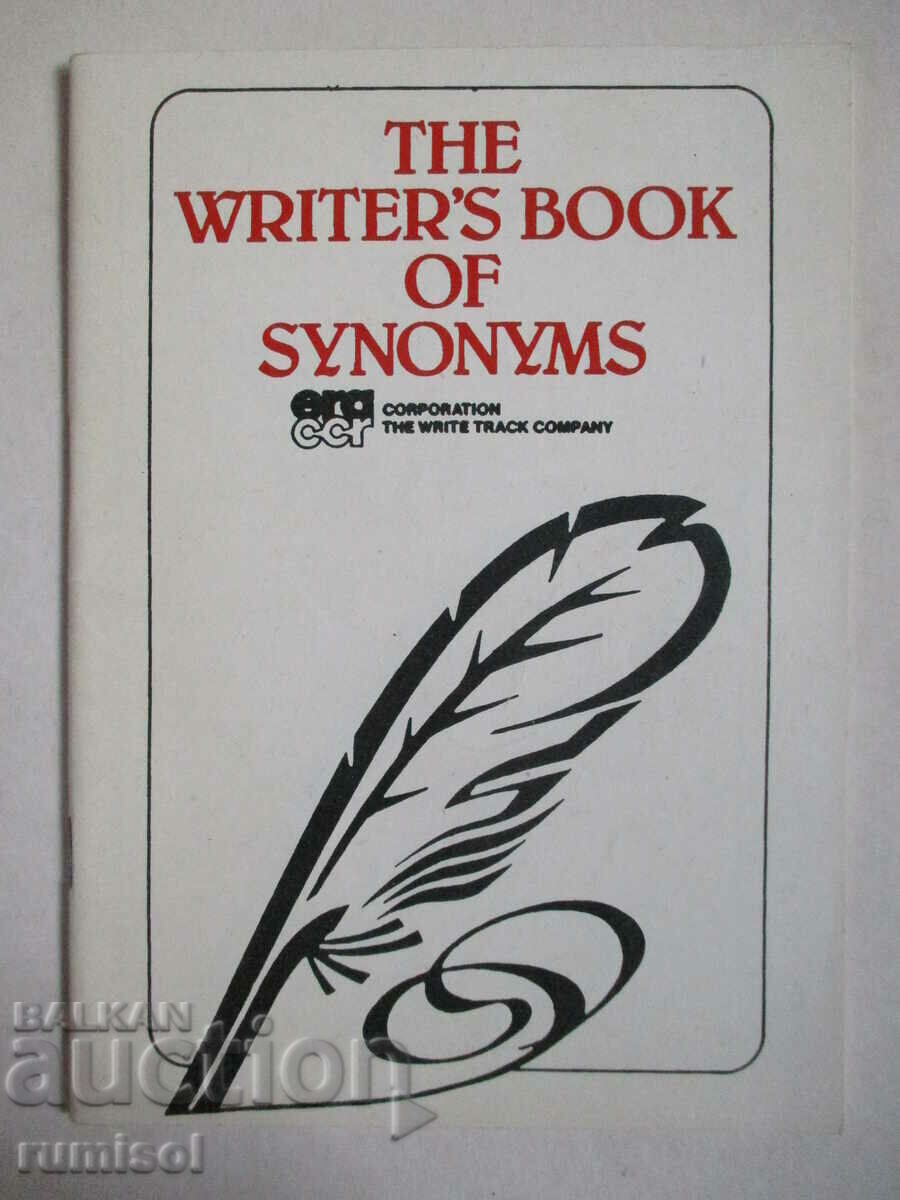 The writer's book of synonyms The writer's book of synonyms