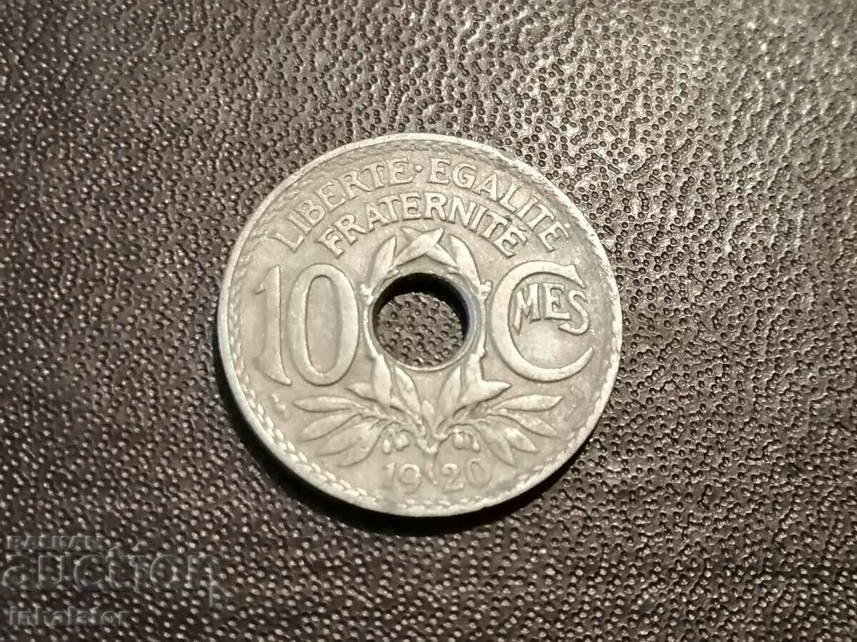 1920 10 centimes France