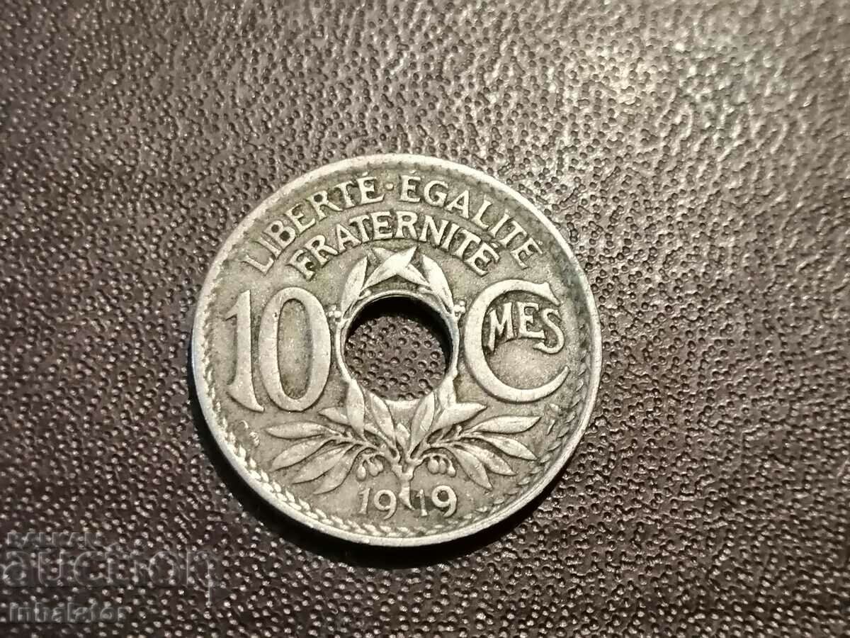 1919 10 centimes France