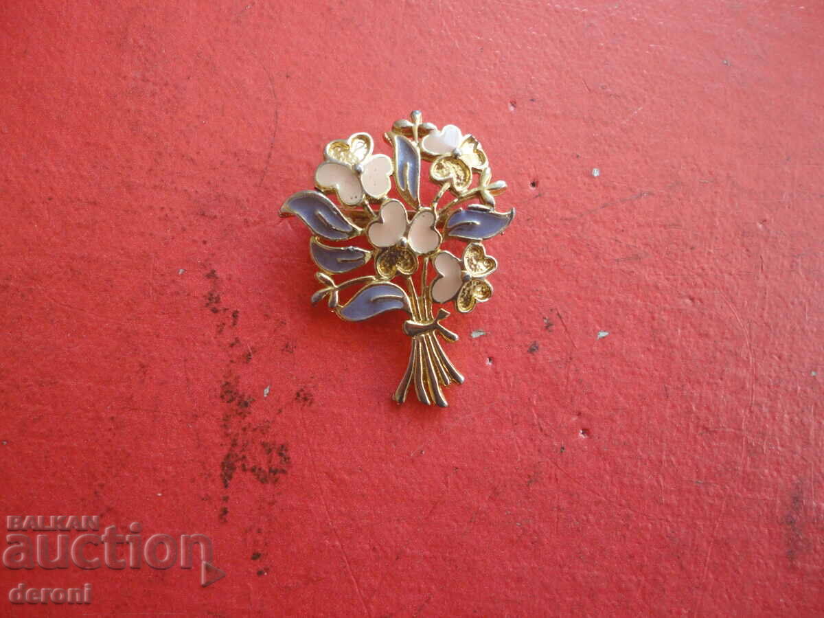 Delivery of Enamel 75 gold plated brooch Delivery of Enamel 75 gold plated brooch