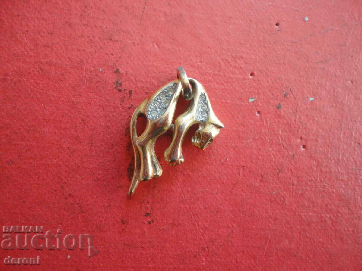 Delivery of Gold Plated Puma 77 Brooch Delivery of Gold Plated Puma 77 Brooch