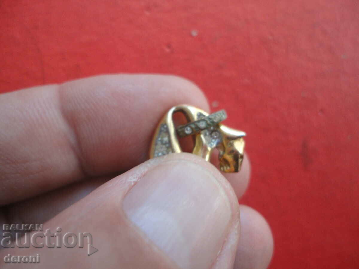 Gold Plated Puma 77 Brooch - 5 Gold Plated Puma 77 Brooch - 5