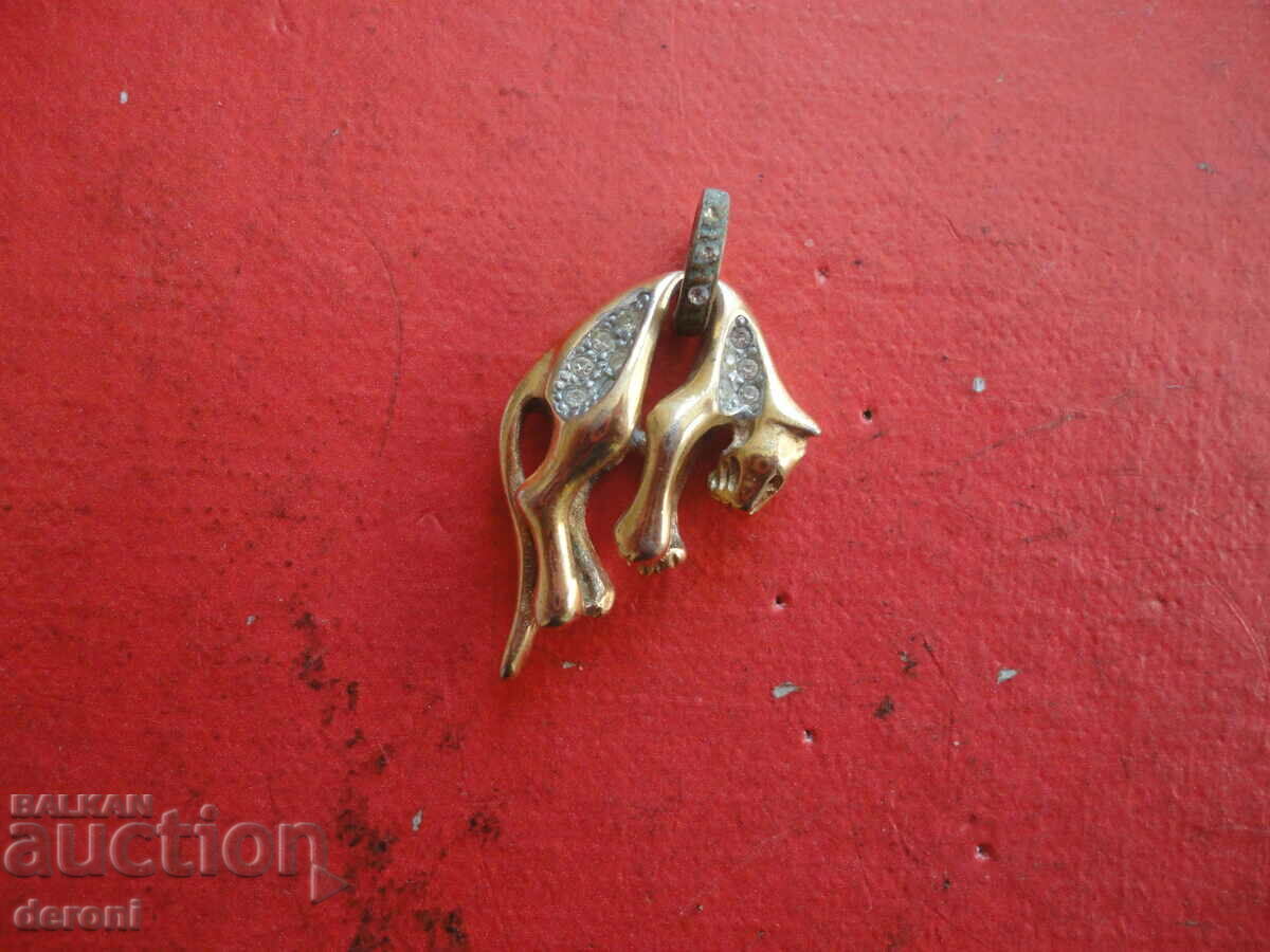 Gold Plated Puma 77 Brooch - 6 Gold Plated Puma 77 Brooch - 6