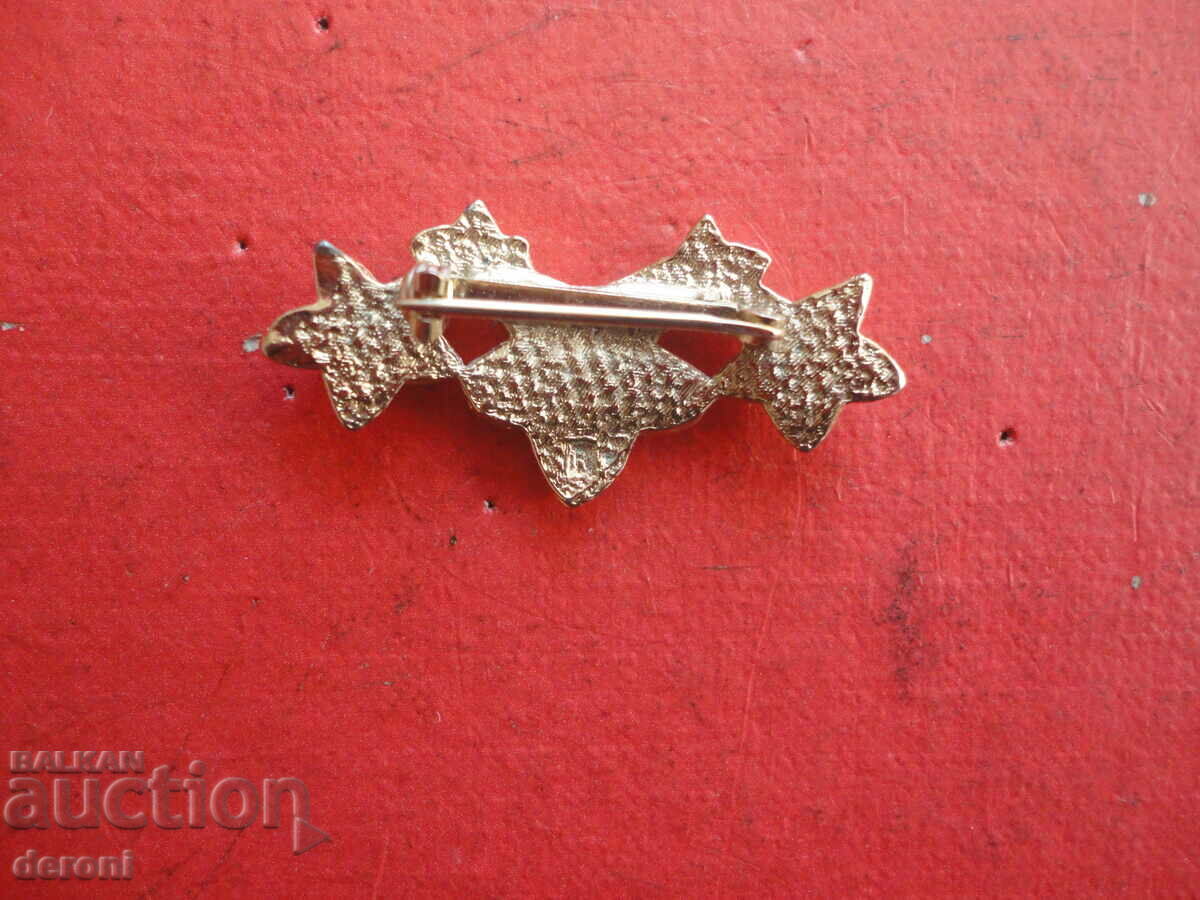 Auction Gold-plated brooch with stones 78 Auction Gold-plated brooch with stones 78