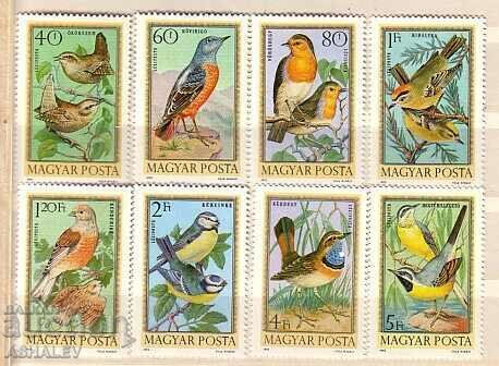 1973 Fauna Birds Mi-2855/62.** Ungaria