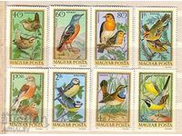 1973 Fauna Birds Mi-2855/62.** Hungary