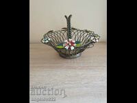 Beautiful metal fruit basket!