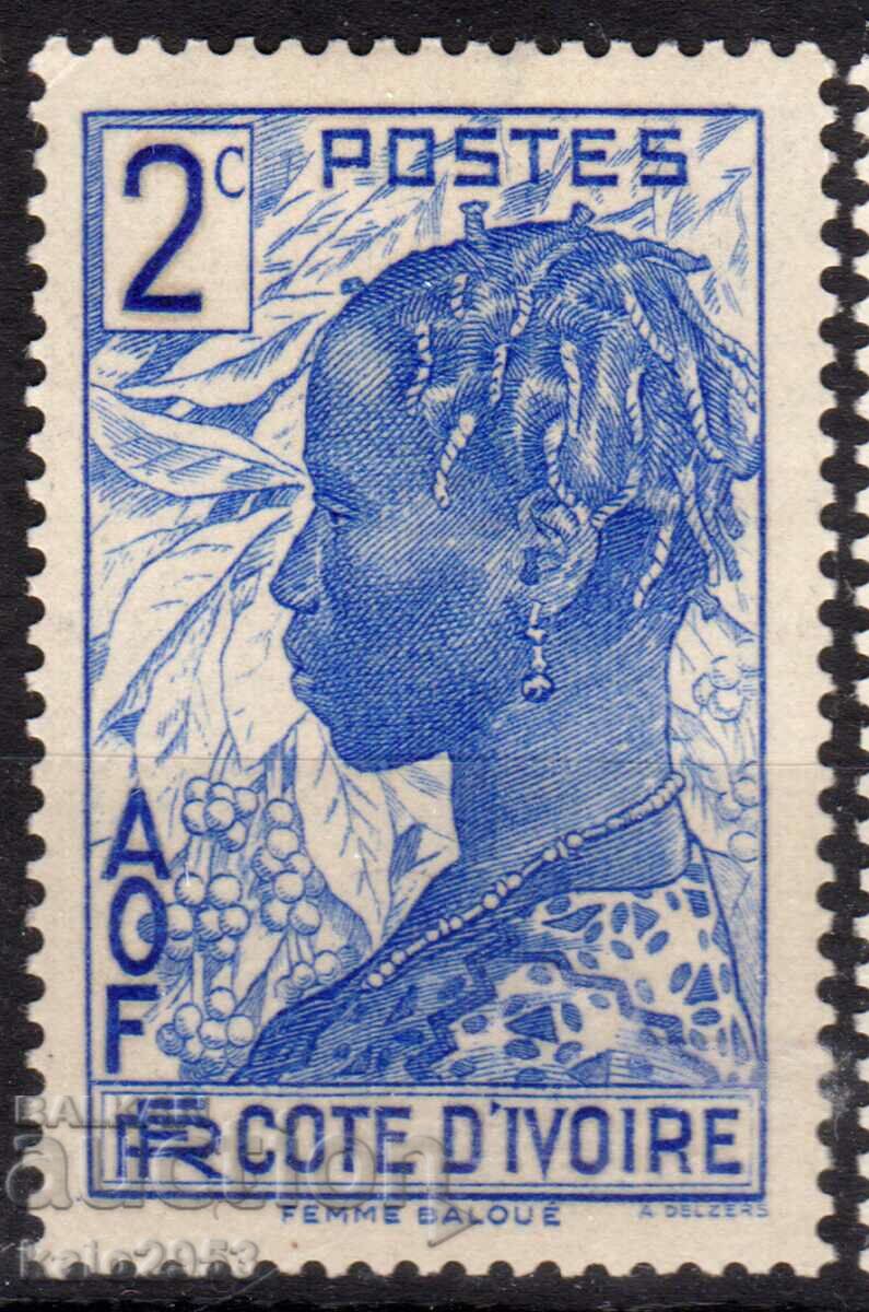 France/Cote D"Ivoire/AOF-1936-Regular-Coffee picker, MLH