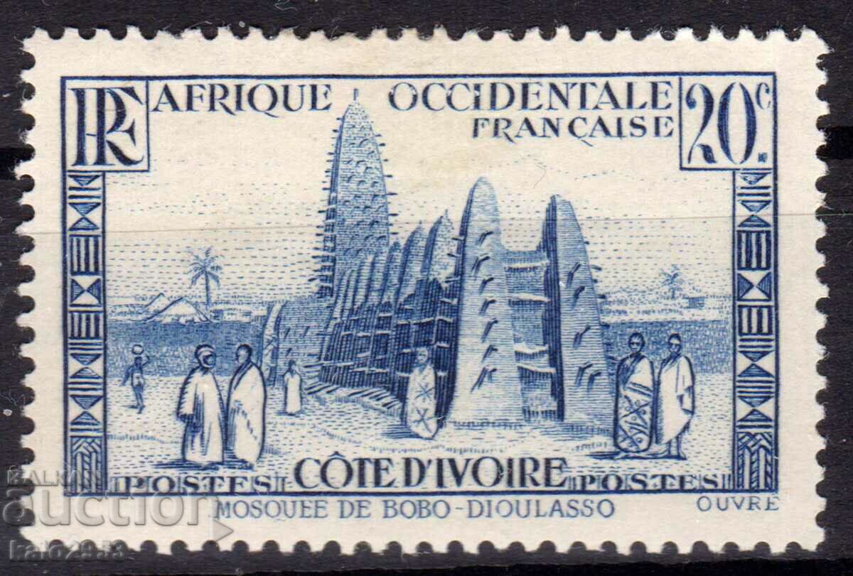 France/Cote D"Ivoire/AOF-1936-Ordinary-Mosque,MLH