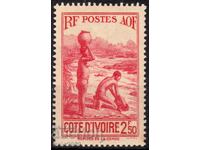 France/Cote D"Ivoire/AOF-1936-Regular-Carrying Water,MLH