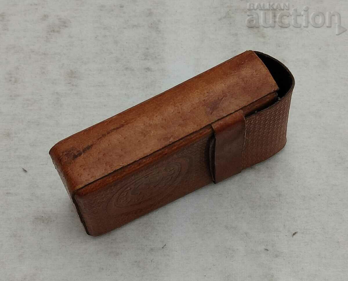 Auction ELPROM Leather Advertisement Case Auction ELPROM Leather Advertisement Case