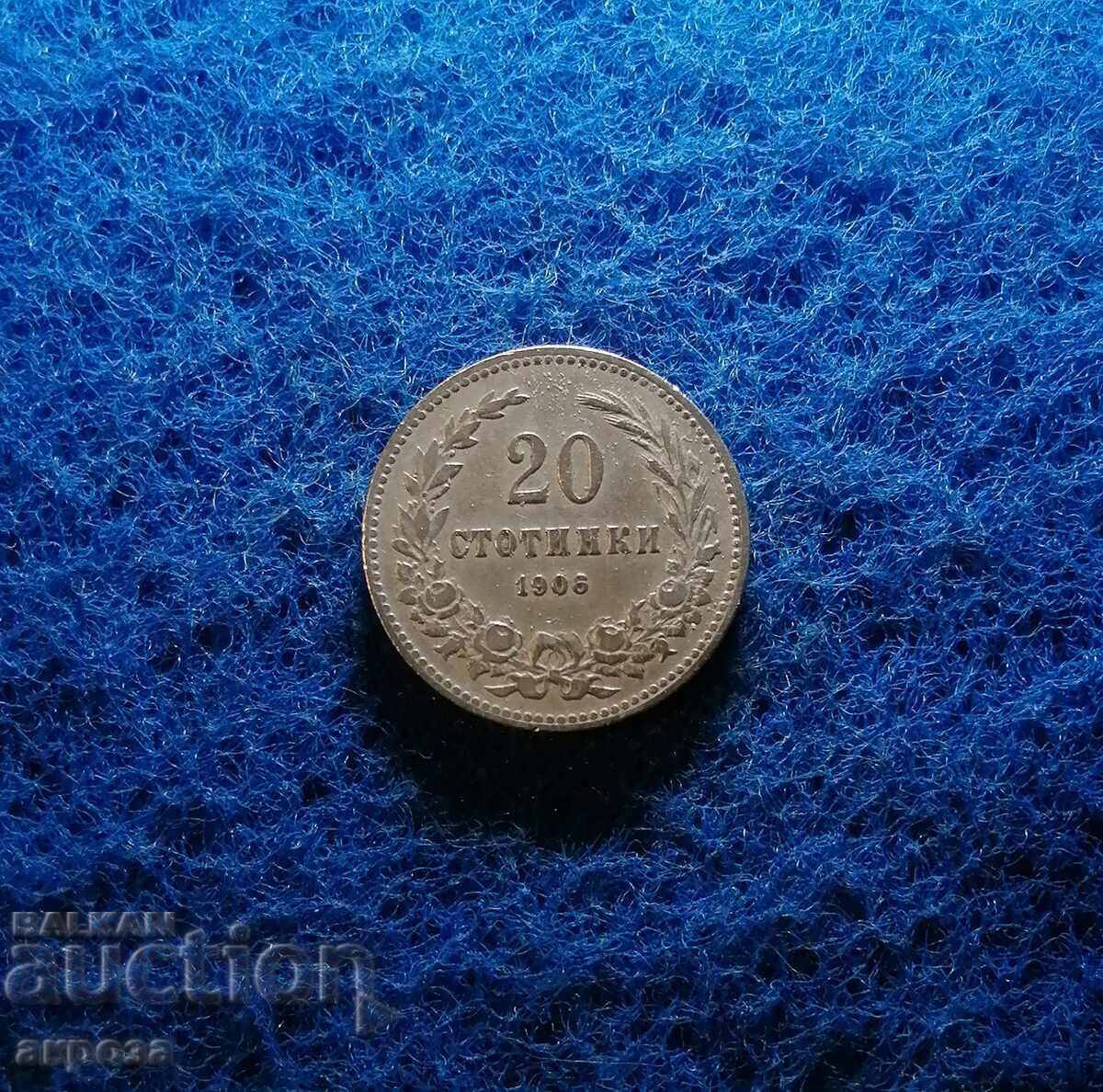 20 cents 1906