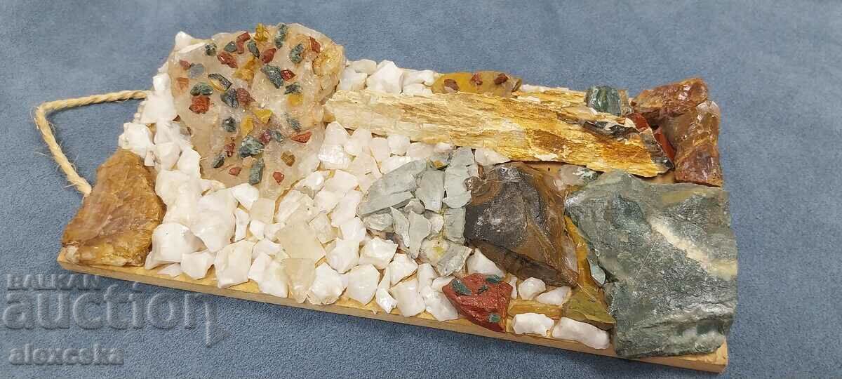 Auction Panel of stones and minerals Auction Panel of stones and minerals