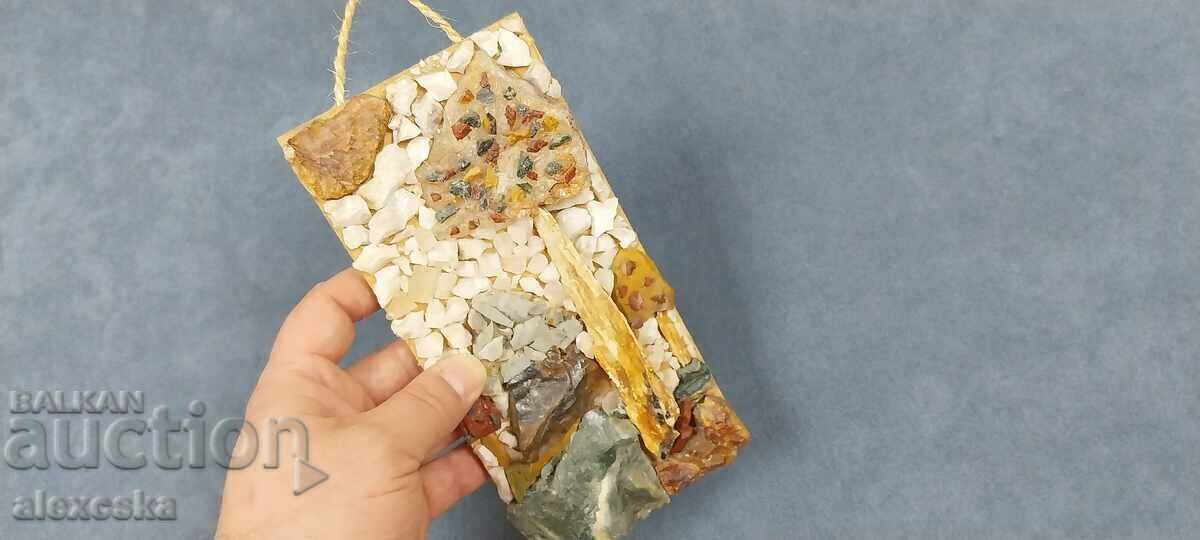 Panel of stones and minerals Panel of stones and minerals