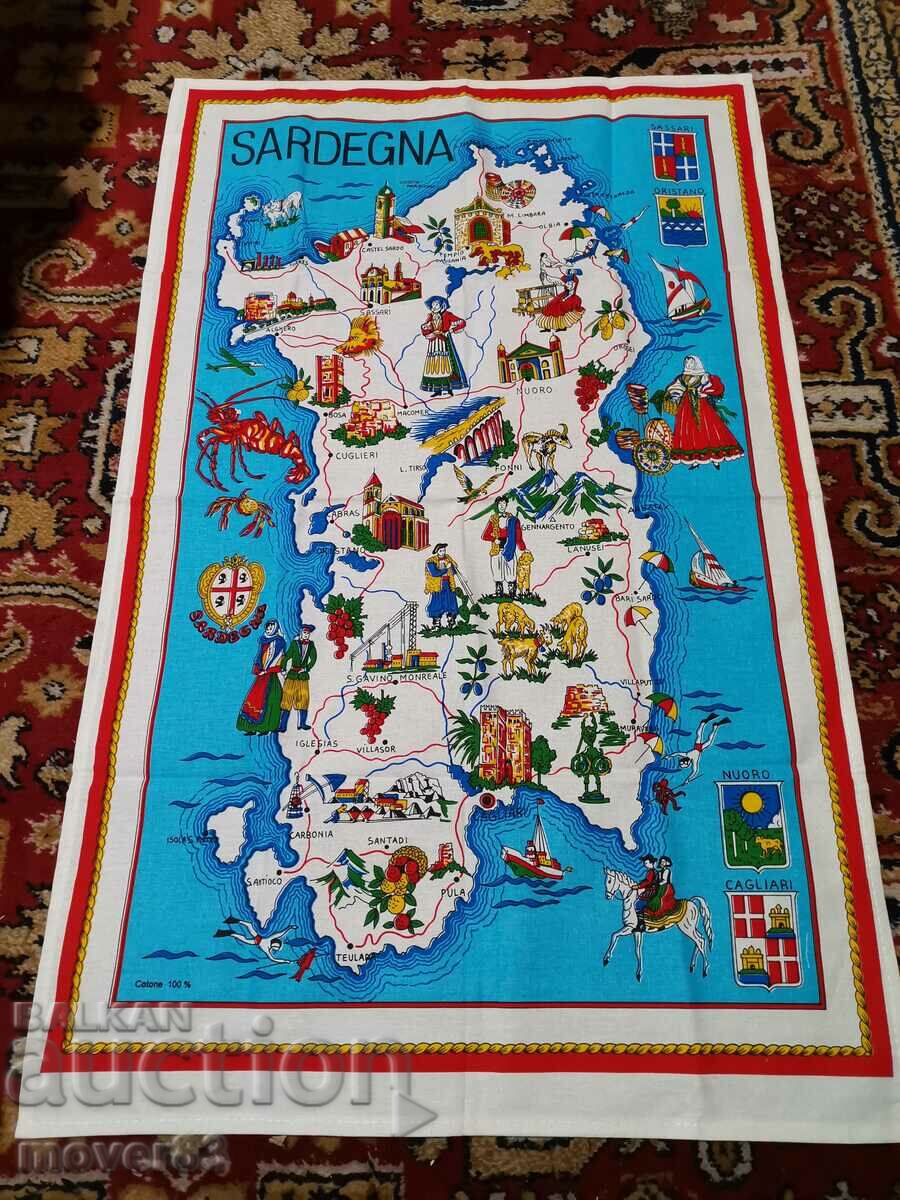 Souvenir Italy. Print, textile. Sardinia