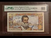 5000 francs 1958 France PMG 40