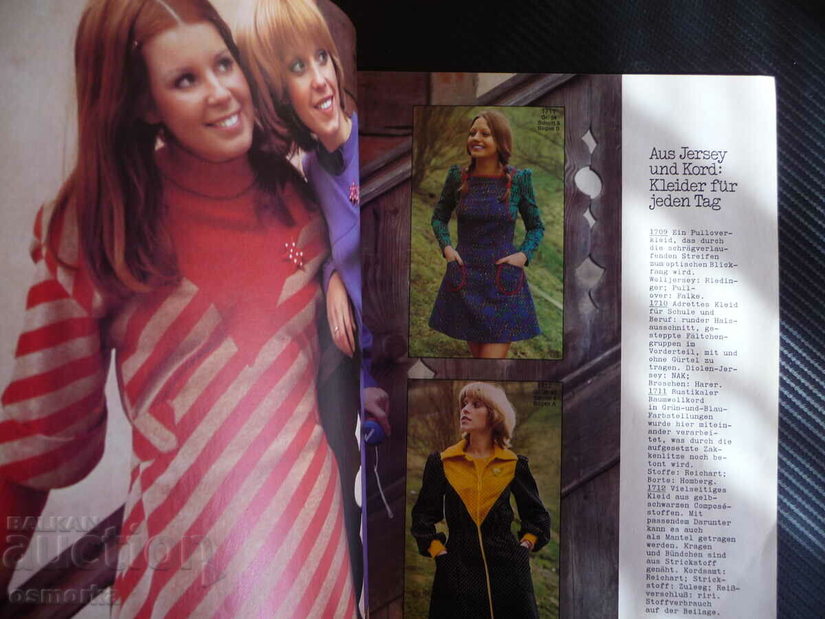 Auction Burda 1973 fashion current models for the 70s retro old Auction Burda 1973 fashion current models for the 70s retro old