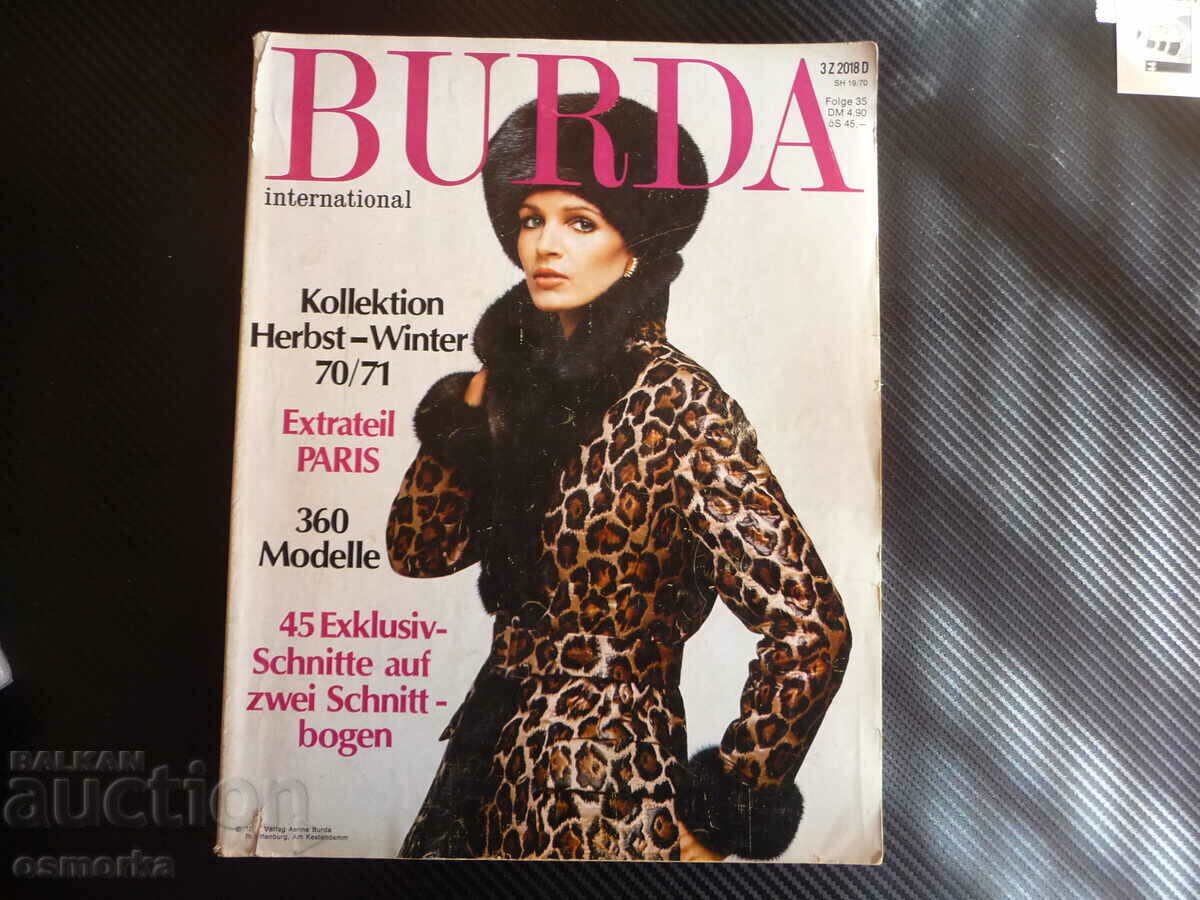 Burda Autumn Winter 1970/71 Fashion Coat Sweater Hat Trousers Shoes