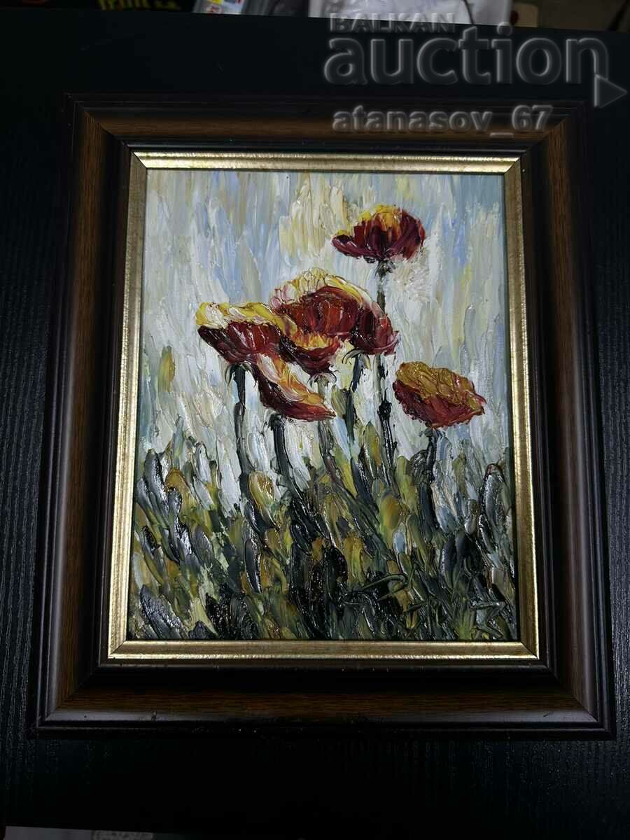 Oil painting "Poppies"