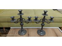 Lead candlesticks for collectors