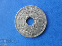 10 centimes 1938. Franta