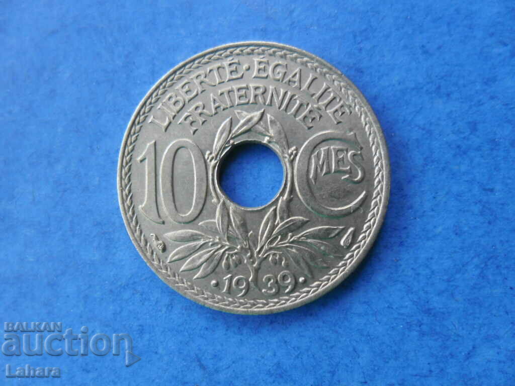 10 centimes 1939. Franta