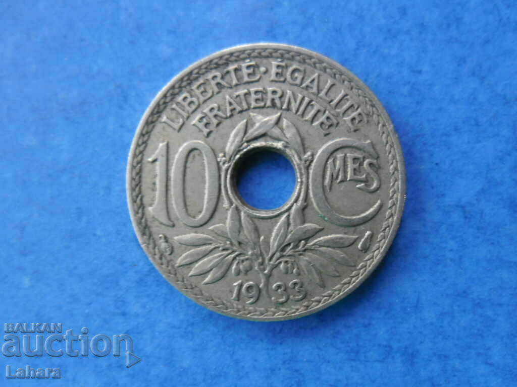 10 centimes 1933 France