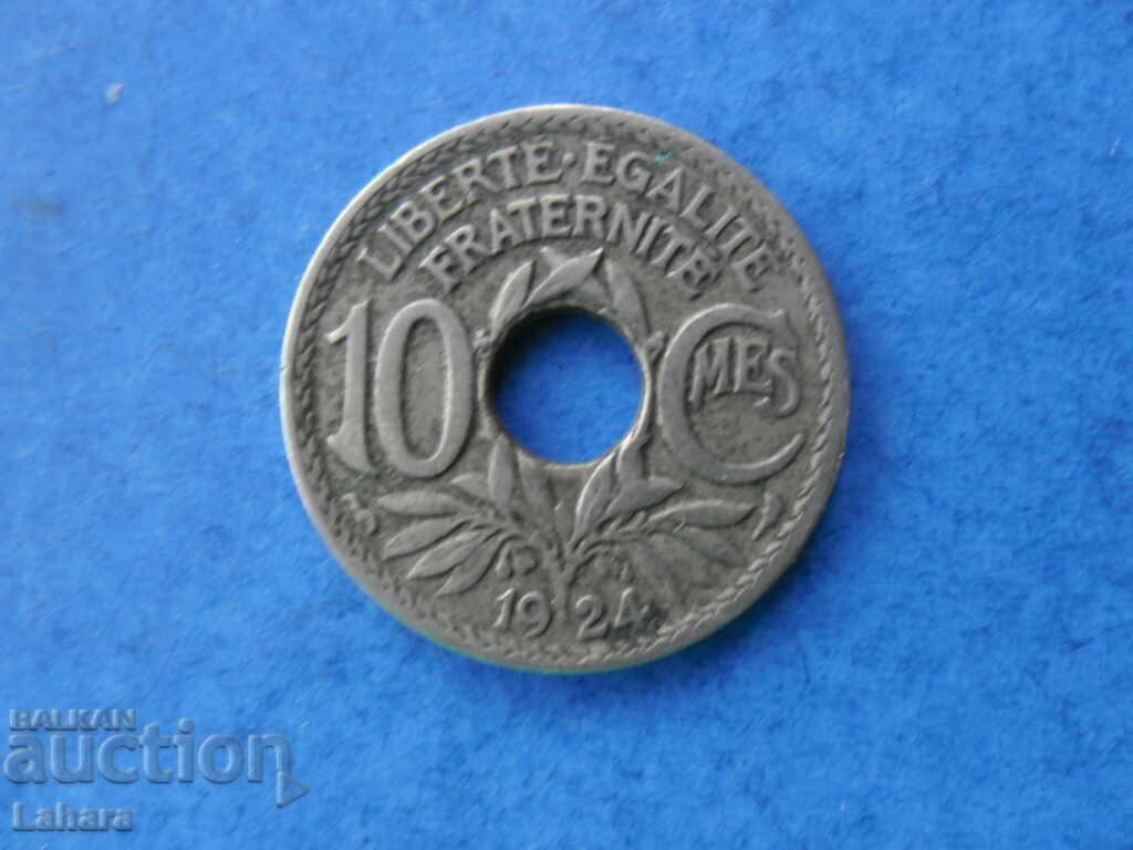 10 centimes 1924. Franta