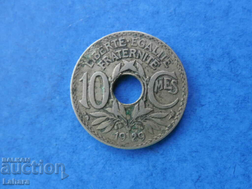 10 centimes 1929. France