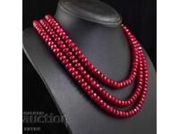 BZC!! 367 carat 1 penny corundum ruby necklace!!