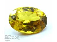 BZC! 17.00 ct natural yellow sapphire oval set VGTL of 1 pc!