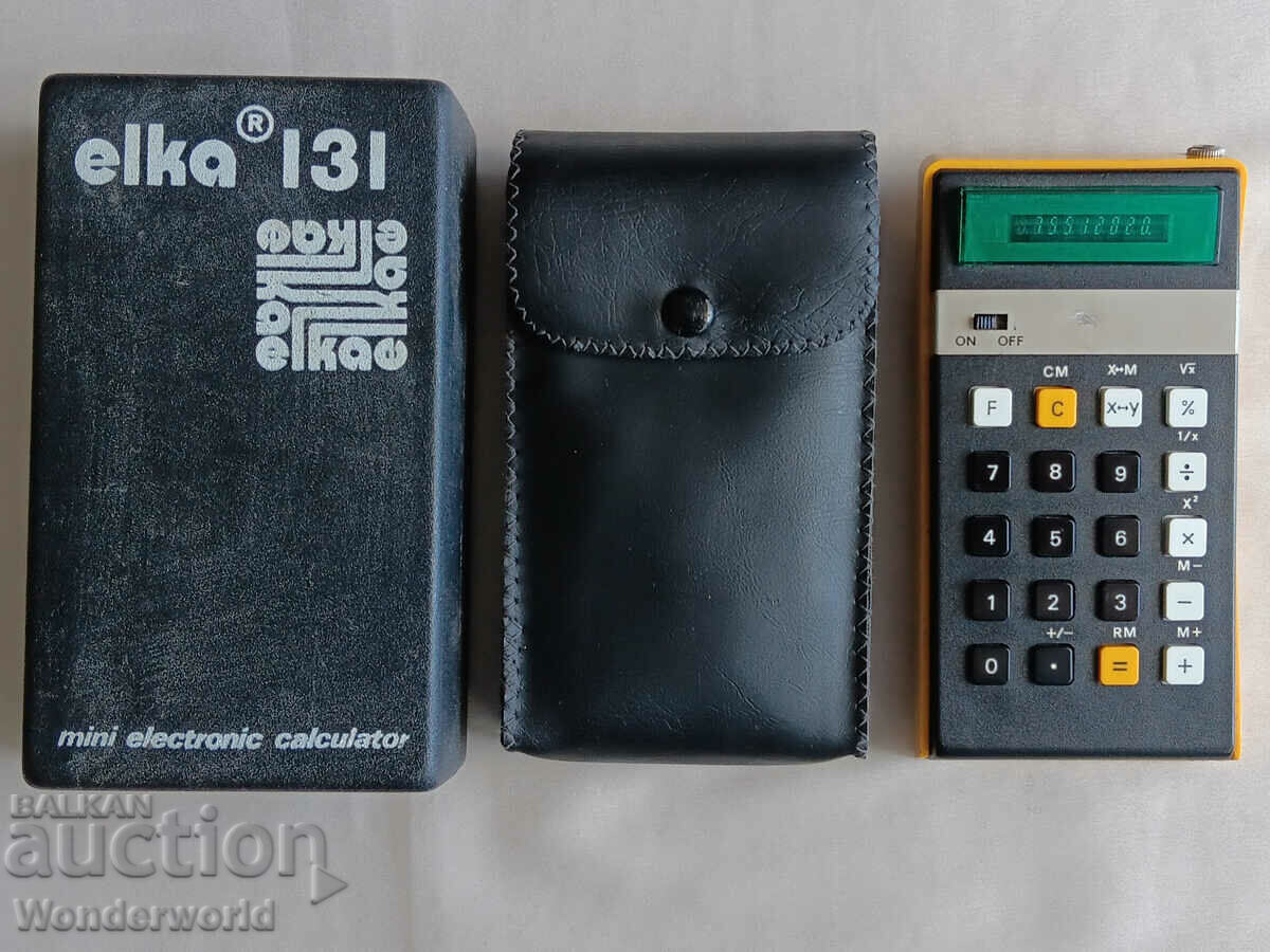 Retro social calculator Elka 131