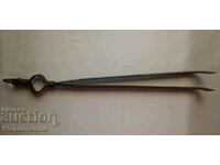 Old dilaf - rye tongs for hearth, stove or fireplace