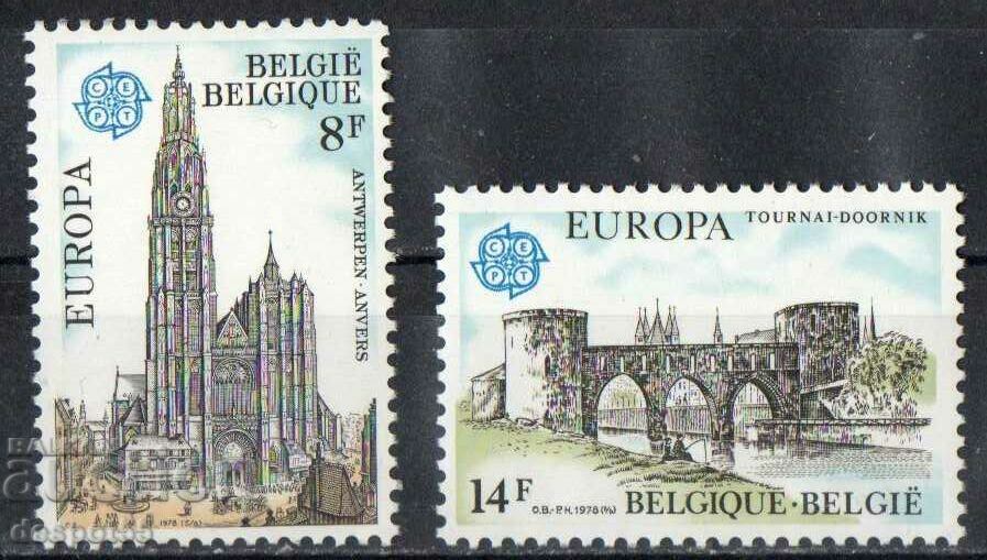 1978. Belgia. EUROPA - Monumente.