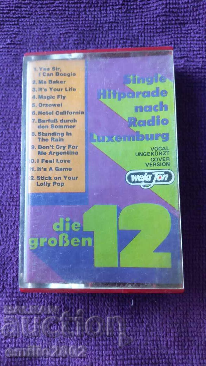 Audio cassette Hit parad radio Luxemburg