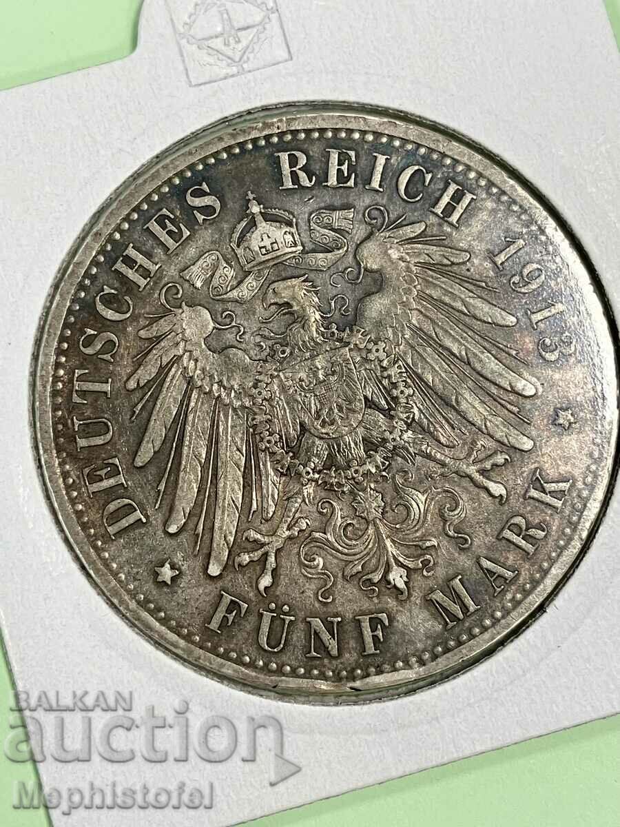 5 marks 1913, Germany / Prussia - silver coin