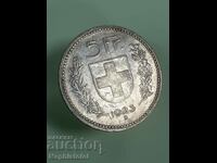 5 francs 1923, Switzerland - silver coin