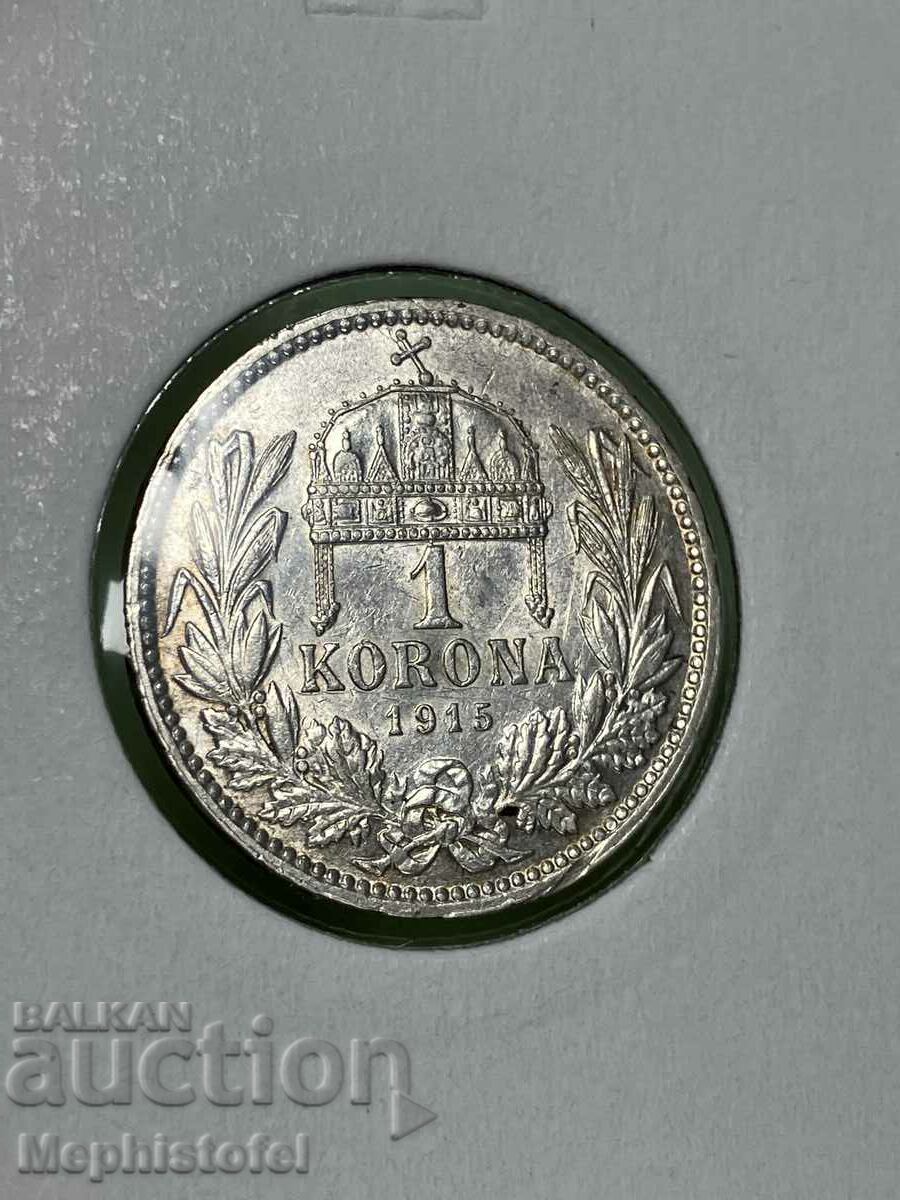 1 Koruna 1915, Austria-Hungary - silver coin