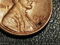 1 cent USA Curiosity Matrix 1986 Δ