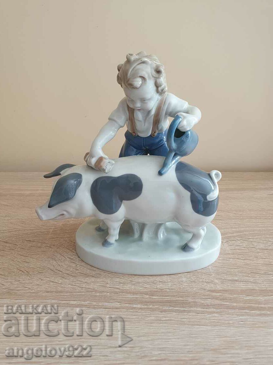 German porcelain figure figurine with markings