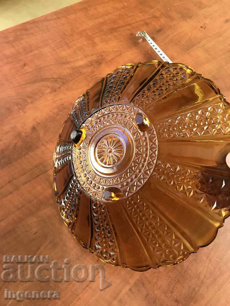Auction FRUCTIERA SALATIERA THICK EMBOSSED GLASS BULGARIA FROM SOCA Auction FRUCTIERA SALATIERA THICK EMBOSSED GLASS BULGARIA FROM SOCA