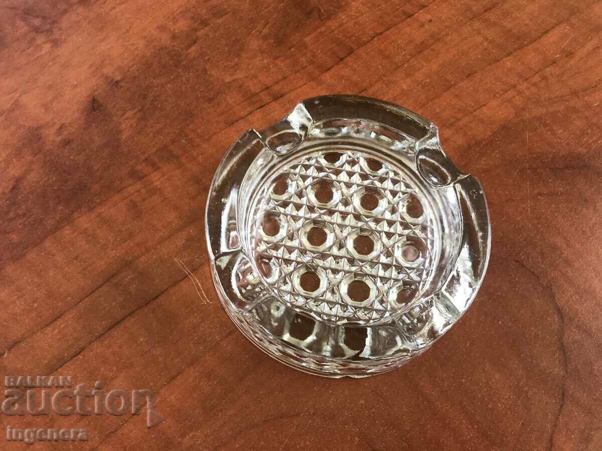 THICK GLASS ASHTRAY EMBOSSED FROM THE 70'S with price 9.00 BGN | € 4.60 THICK GLASS ASHTRAY EMBOSSED FROM THE 70'S with price 9.00 BGN | € 4.60