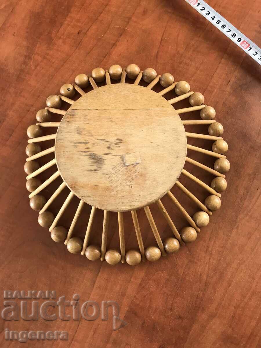 FRUCTIERA BONBONNIERA WOOD RETRO MARKINGS - 5