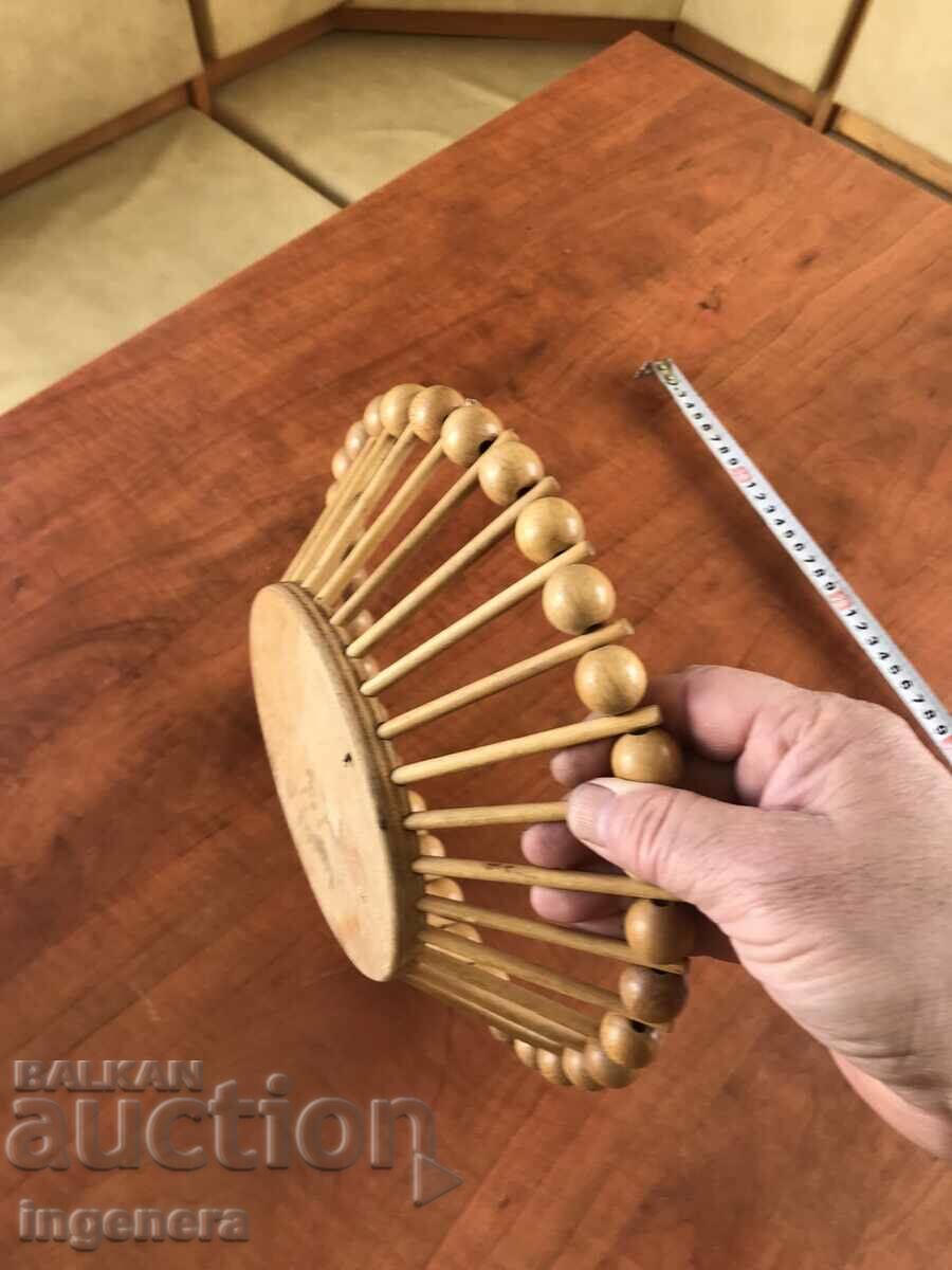 FRUCTIERA BONBONNIERA WOOD RETRO MARKINGS - 6