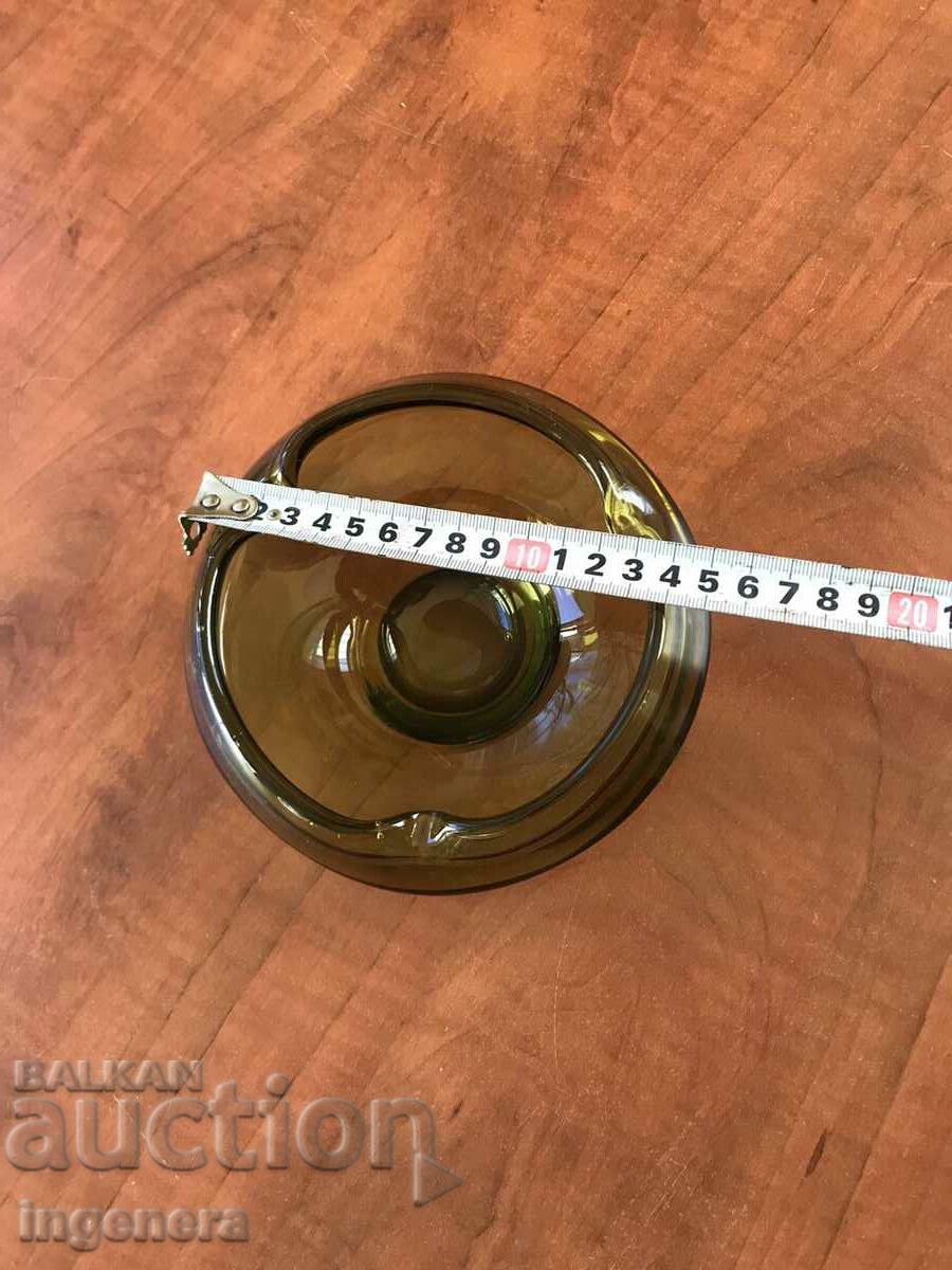 THICK GLASS ASHTRAY, EMBOSSED MASSIVE SOCA with price 14.00 BGN | € 7.16 THICK GLASS ASHTRAY, EMBOSSED MASSIVE SOCA with price 14.00 BGN | € 7.16