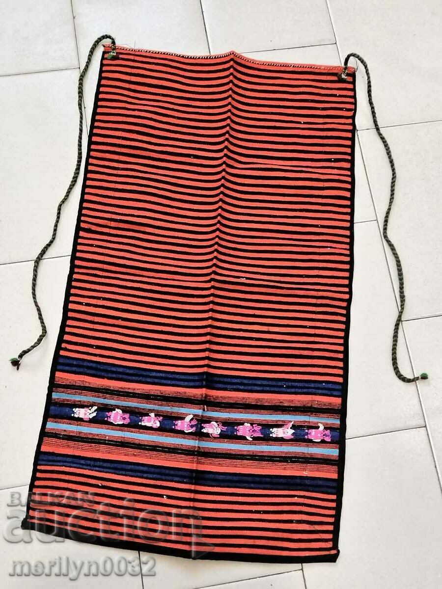 Old woven embroidered apron made of Hunting tinsel, nosia sukman - 6 Old woven embroidered apron made of Hunting tinsel, nosia sukman - 6