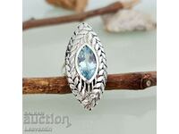 5107 Silver Ring with Blue Topaz