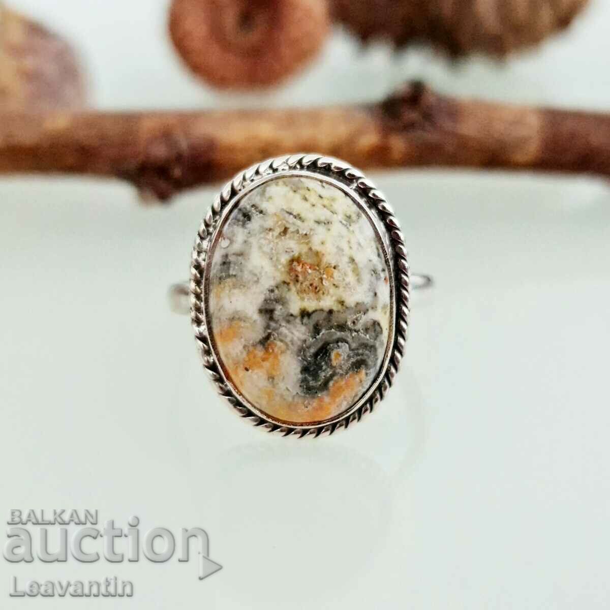 Inel din argint 5100 cu Bee Jasper